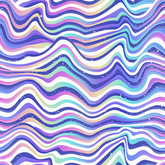 Colored curved lines seamless pattern