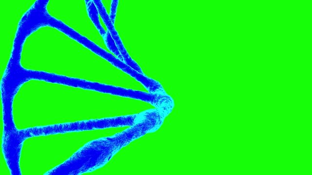 DNA structure on green background
