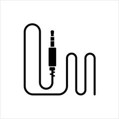 Audio Cable Icon, Plug Wire