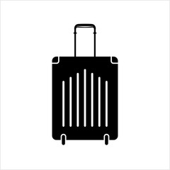 Suitcase Icon Design, Silhouette