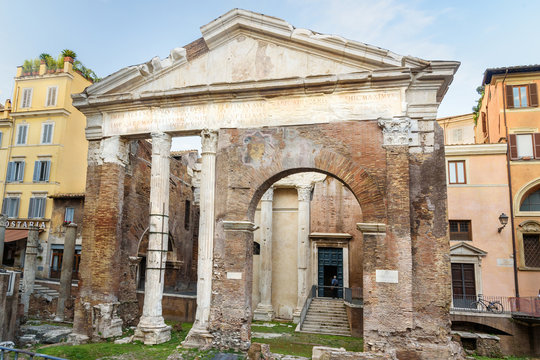 Porticus Octaviae Or Portico Di Ottavia. Rome. Italy