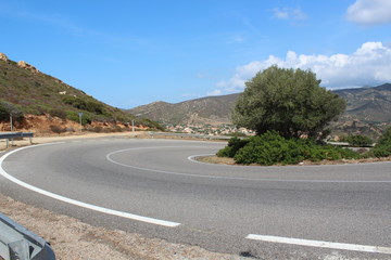 travel to Sardinia by car roads