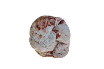 Single stone pebble isolated