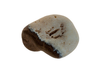 Single stone pebble isolated