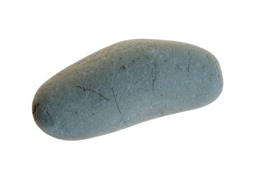 Single stone pebble isolated