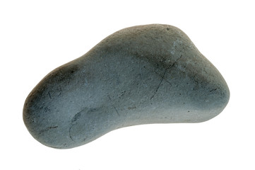 Single stone pebble isolated