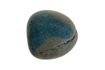 Single stone pebble isolated