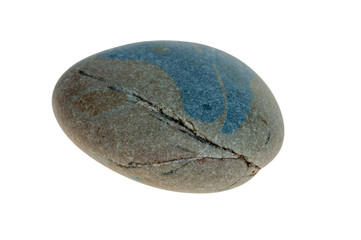 Single stone pebble isolated