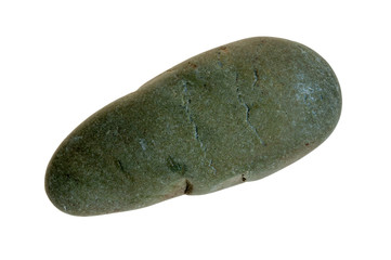 Single stone pebble isolated