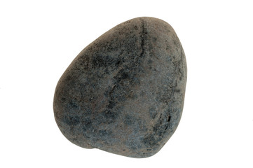 Single stone pebble isolated