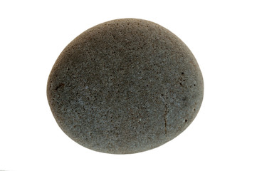 Single stone pebble isolated