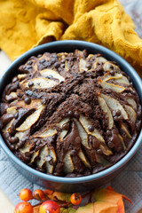 Torta pere e cioccolato