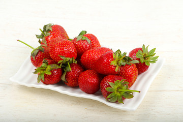 Strawberry in the bowl