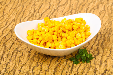 Young sweet corn