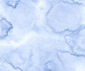 Light blue watercolor frame with torn strokes and stripes. Abstract background for design, layouts and patterns.