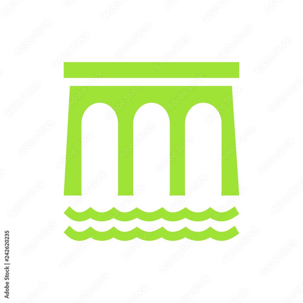 Poster water reserve icon on white background for graphic and web design, modern simple vector sign. intern