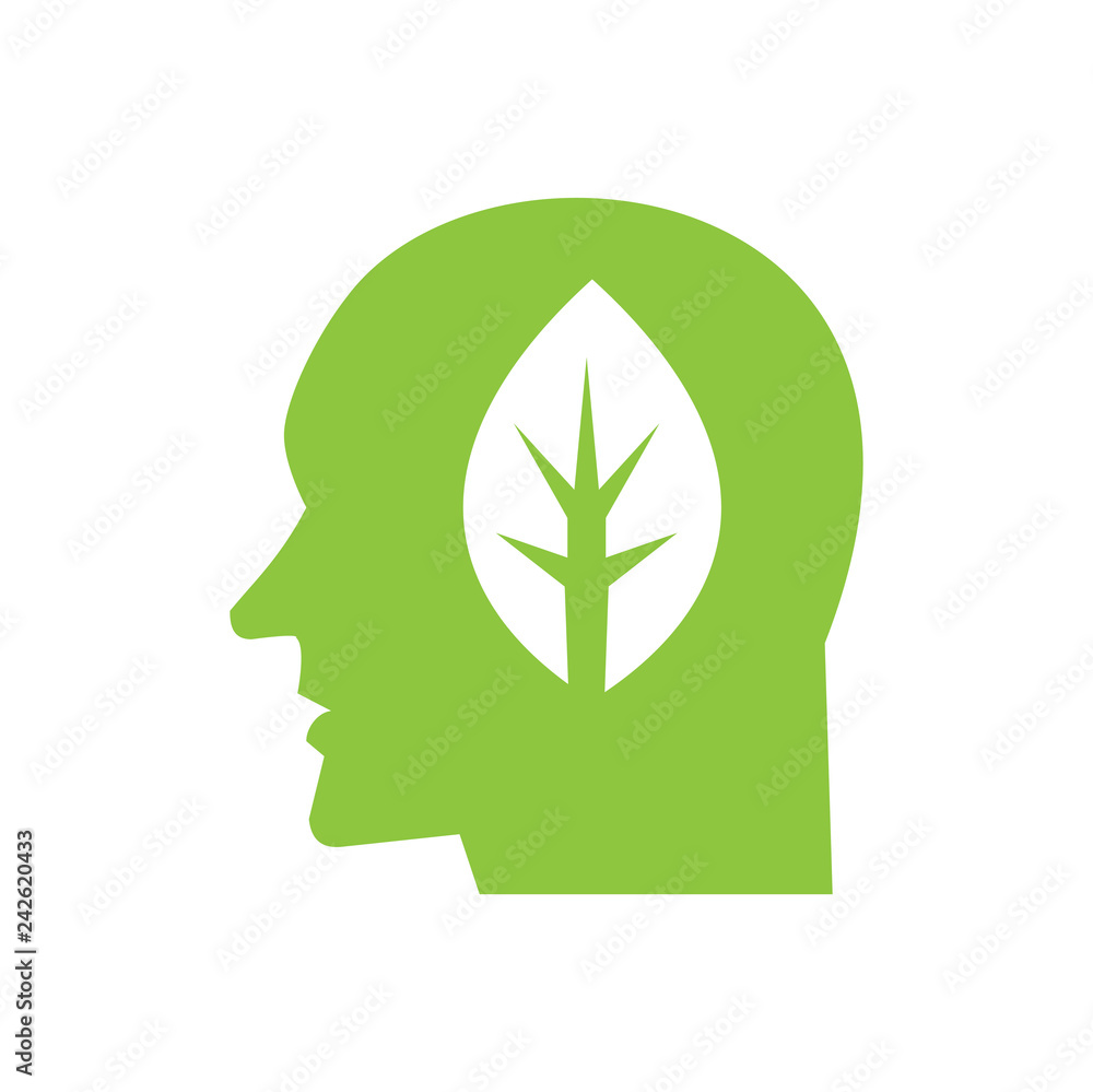Poster ecology human icon on white background for graphic and web design, modern simple vector sign. intern