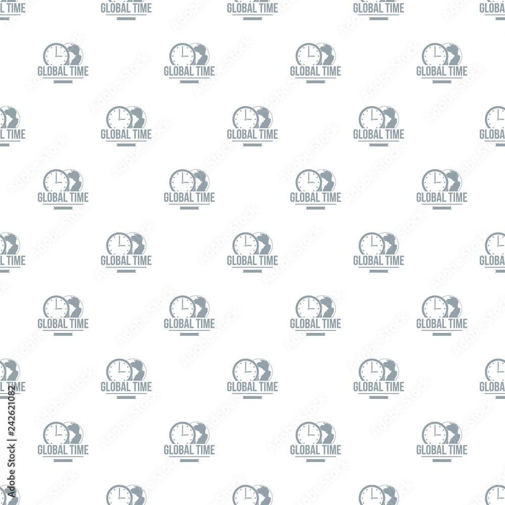 Poster global time pattern vector seamless repeat for any web design