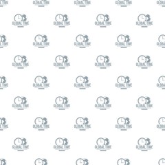 Global time pattern vector seamless repeat for any web design