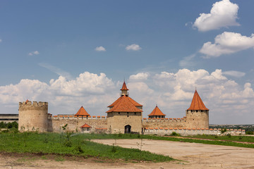 Fototapeta na wymiar Bender fortress. An architectural monument of Eastern Europe. The Ottoman citadel. Moldova.