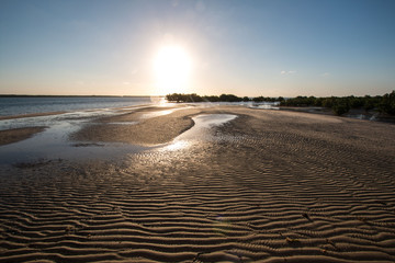 beautiful sunset of Ibo Island in Mozambique