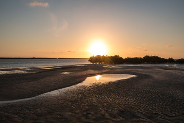 beautiful sunset of Ibo Island in Mozambique