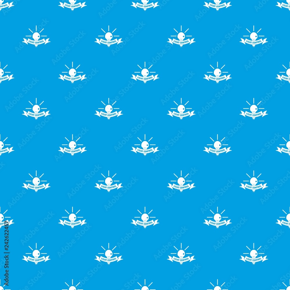 Poster light control pattern vector seamless blue repeat for any use