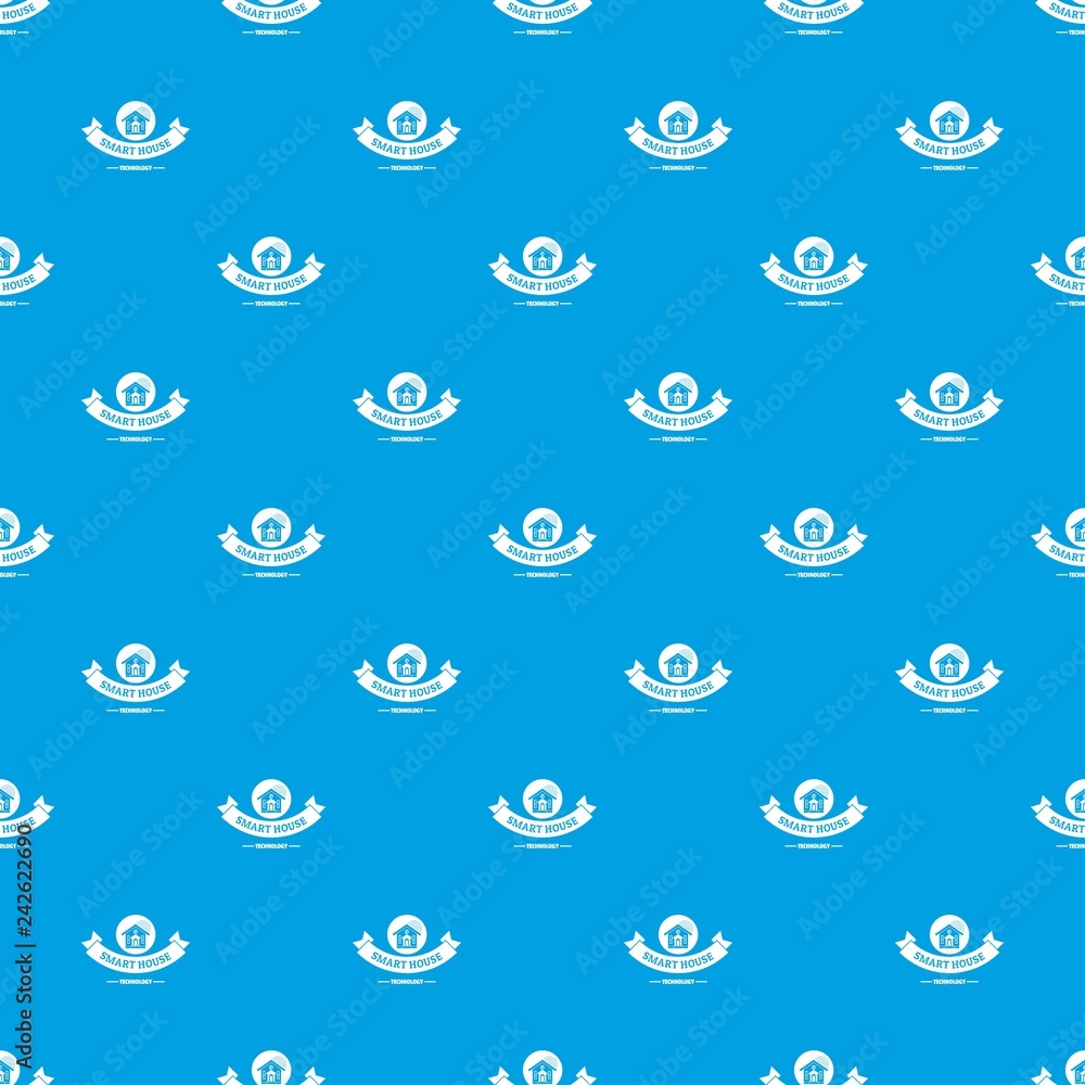 Poster smart monitoring pattern vector seamless blue repeat for any use