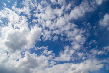 Clouds against blue sky as abstract background