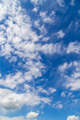 Clouds against blue sky as abstract background