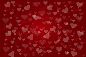 red heart Boke  background