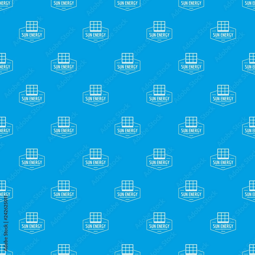 Poster sun energy pattern vector seamless blue repeat for any use