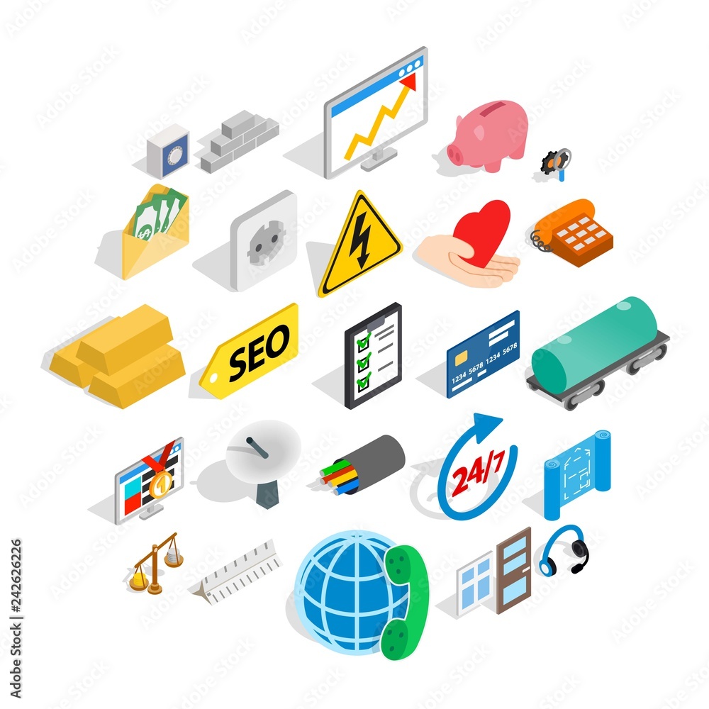 Aufkleber trust icons set. isometric set of 25 trust vector icons for web isolated on white background