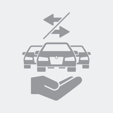 Car sharing service icon