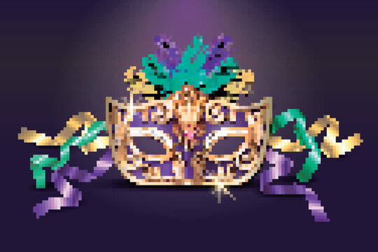 Masquerade purple mask