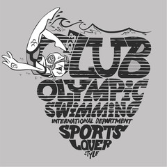 Swimming team logo
