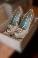 scarpe da sposa con scatola