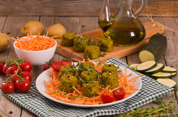 Vegetarian meatballs.