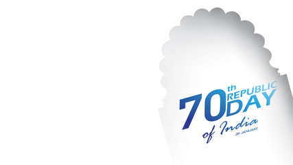 Happy Indian Republic day Vector illustration or background for 26 January celebration poster or banner background Vector