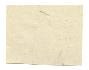 old paper isolated on white background