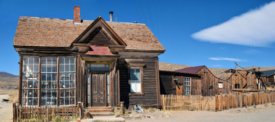 The ghost town of Bodie, an abandoned gold mining town in California, is a landmark visited by...