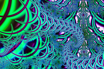 Abstract fantasy ornament pattern. Creative fractal design for greeting cards or t-shirts..