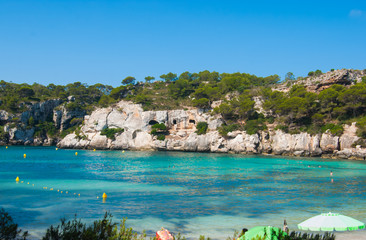 Cala Macarella in Menorca one of the Balearic islands