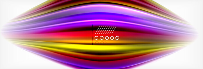 Fluid liquid colors abstract background, colorful geometric background - fluid shapes composition