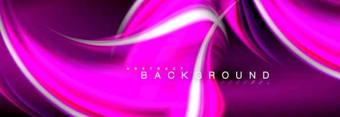 Blurred fluid colors background, abstract waves lines, mixing colours with light effects on light backdrop. Vector artistic illustration for presentation, app wallpaper, banner or posters