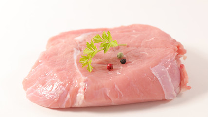 raw veal chop