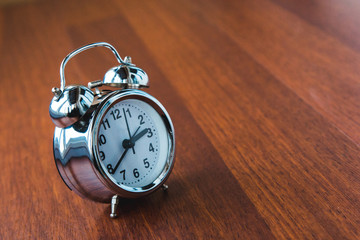 Classic metal alarm clock