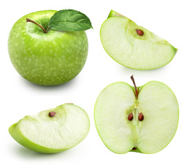 Apple fruits isolated