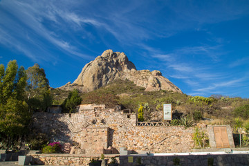 PEÑA DE BERNAL- is a monolith in the Queretaro state of Mexico. -