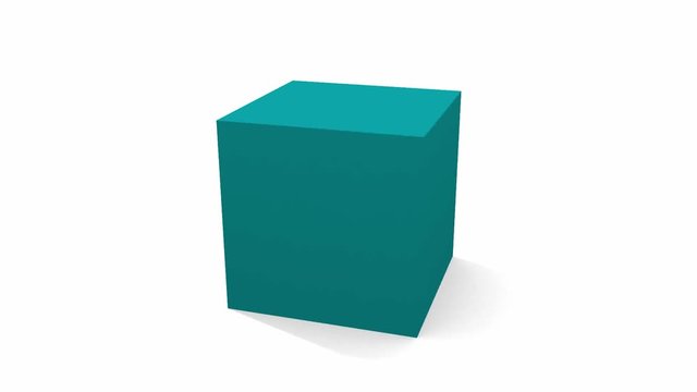green box isolated on white background